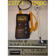 Kiln Digital Pyrometer, Ceramic Thermocouple 1300°C, Ceramic Protection Tube for Heat Treatment Annealing Pottery Ceramic Glass Powder coating,..