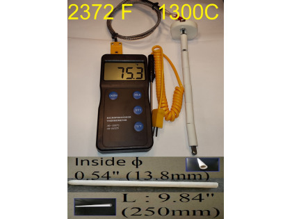 Kiln Pyrometer, Ceramic Thermocouple 1300°C, Ceramic Protection Tube for Kiln