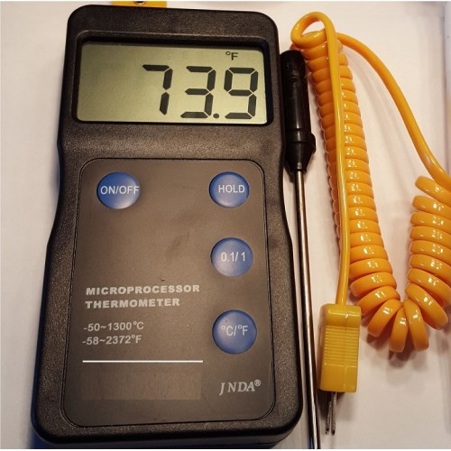 Scientific Digital Thermometer 1 K Type & Thermocouple Temperature Sensor Probe 