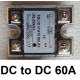 DC to DC Solid State Relay SSR 60A 5-60VDC Control V 3-32V DC for PID Temperature Controller