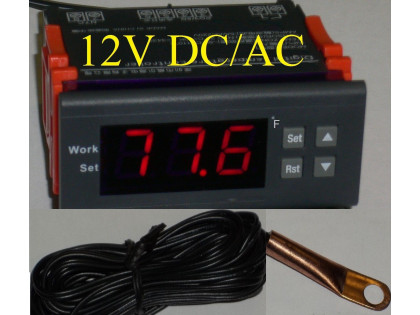 Sport Car Engine Watchdog Overheating Temperature Controller+Sensor Gauge Alarm For Oil or Water Temp up to 572 F