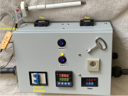 Temperature Timer Control Panel fr 240V Electric Kiln Oven 30A 40A 50A with 2 Hot lines