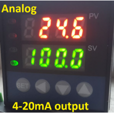 Programmable (Ramp & Soak) Digital PID Temperature Controller 60 Segment Time & Temperature Analog Output for Paragon Pottery Ceramic Annealing 1/16 Din
