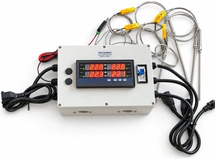 4 or 8 Channel Zone Plug and Play PID Temperature Controller Box  USB Data Logger Recorder