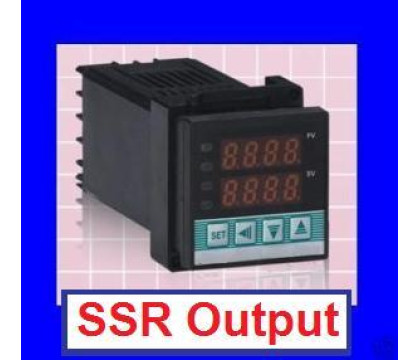 Dual Digital PID Temperature Controller  SSR Output Control for Oven Kiln 