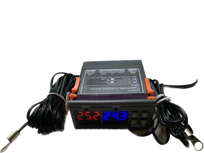 Differential Temperature Controller Thermostat for Boiler System with 2 sensors 