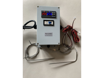 Dual Zone 24VAC Temperature Controller Box for Controlling Damper Solenoid Valve Actuator Pump Contactor Relay