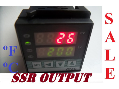 Fahrenheit  Celsius °C °F Temperature Controller 1/16 Din Universal Input SSR Output Voltage