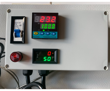 Plug & Play PID Temperature Controller+Timer+Circuit Breaker Thermocouple K type 6" Tip SS Sensor for Kiln Oven