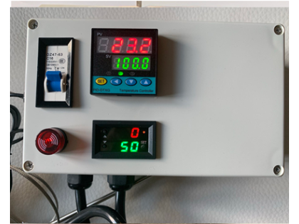 Plug & Play PID Temperature Controller+Timer+Circuit Breaker Thermocouple K type 6" Tip SS Sensor for Kiln Oven