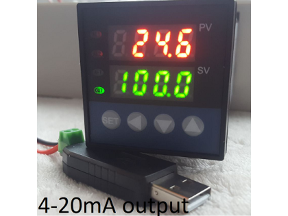 PID Temperature Controller Recorder 4-20mA Analog Output °C °F + USB RS485 to PC