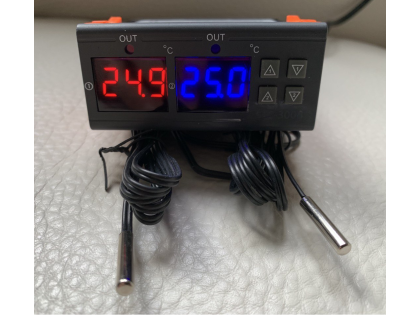 12VDC Temperature Controller Thermostat Beer Kegerator Chest Freezer Keg Tap Keezer with 2 sensors