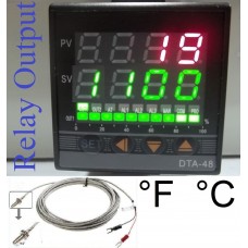 Professional PID Temperature Controller Oven Kiln °F°C Fahrenheit Display Relay Output 1/16 Din