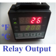 AGPtek Universal PID Temperature Controller | Dual Display Fahrenheit/Celsius | DIN Rail Mount