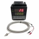 Fahrenheit Celsius PID Temperature Controller Kiln Oven Relay Output + Thermocouple Screw type Fahrenheit Celsius PID Temperature Controller Kiln Oven Relay Output + Thermocouple Screw type