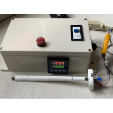 Plug & Play Programmable Ramp & Soak PID Temperature Controller Box with SSR Relay Circuit Breaker 20A Heat Sink and Ceramic Thermocouple 1300C Probe Sensor for Kiln Pottery Glass Annealing