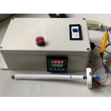 Plug & Play Programmable Ramp & Soak PID Temperature Controller Box with SSR Relay Circuit Breaker Heat Sink and Ceramic Thermocouple 1300C Probe Sensor for Kiln Pottery Glass Annealing