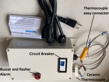 Plug & Play PID Temperature Controller Box 20A for Kiln Furnace Pottery Glass Annealing Glaze Paragon Electric Oven