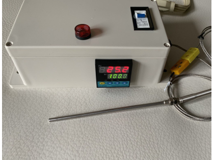 Plug & Play PID Temperature Controller Box Circuit Breaker K type (6" Tip SS) Probe Sensor for Heater or Cooler