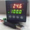 USB PID Time & Temperature Programmable Controller (Ramp & Soak)  Recorder Data logger SSR output 60 Segments