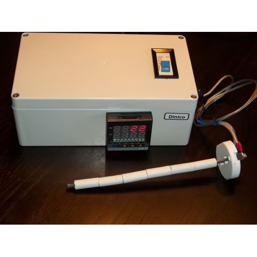 PID Temperature Controller Kiln Probe SSR Relay 40A HS ABS Box Pottery Glass F C 