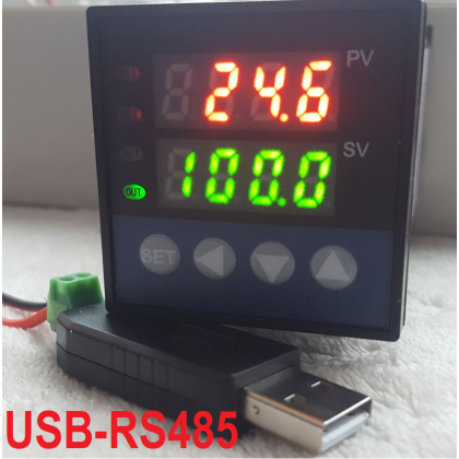 PID Temperature Controller Recorder Data Logger SSR Output °C °F + USB RS485 to PC