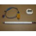 Kiln Digital Pyrometer, Ceramic Thermocouple 1300°C, Ceramic Protection Tube for Heat Treatment Annealing Pottery Ceramic Glass Powder coating,..