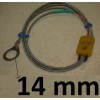 Thermocouple CHT Washer Sensor Probe Cylinder Head Temperature 14mm All Mychrons 2 3 4 under Spark Plug+Flat Pin
