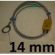 Thermocouple CHT Washer Sensor Probe Cylinder Head Temperature 14mm All Mychrons 2 3 4 under Spark Plug with Flat Pin