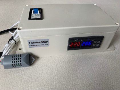 Plug & Play Humidity Temperature Controller Buzzer Alarm Moisture and fr Greenhouse Incubator Curing Chamber