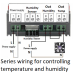 Digital Humidity & Temperature Controller for controlling Humidifier or dehumidifier and also Chiller (Fan) or Heater with Buzzer Alarm Limits