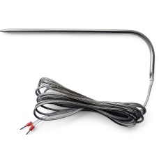 BBQ Smoker Oven Stainless Steel braided L shape Pin Point Sensor NTC 100K Probe 