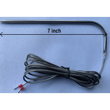 Temperature Meat Sensor Smoker probe Stainless Steel L shape & Pin Point for Oven Stove BBQ Grill Cajun Thermometer 