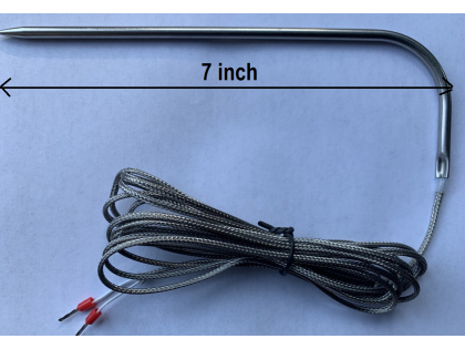 Temperature Meat Sensor Smoker probe Stainless Steel L shape & Pin Point for Oven Stove BBQ Grill Cajun Thermometer