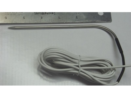 NTC (Negative Temperature Coefficient) Sensor 10K Ohm Thermistor Stainless Steel L shape & Pin Point Tapered Probe 