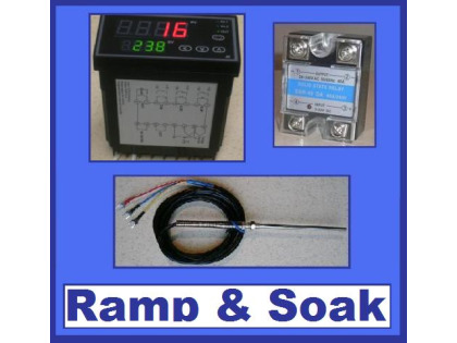 PID Kit for Beer Brewing with (Programmable Ramp & Soak controller, RTD sensor, SSR 40Amp)