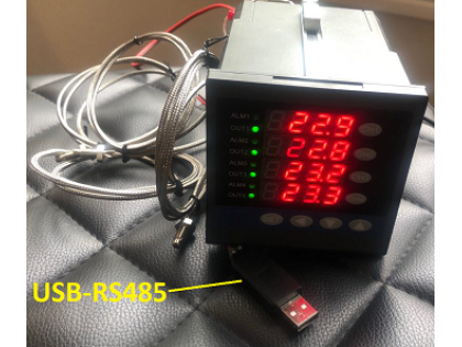 4 Zone Channel PID Temperature Controller SSR Output USB RS485 Data Logger Recorder with 4 thermocouple