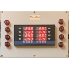 4 or 8 Channel Zone PID Temperature Controller Box  Alarm USB RS485 Data Logger Recorder