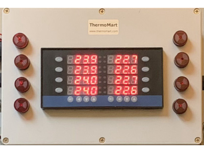 4 or 8 Channel Zone PID Temperature Controller Box  Alarm USB RS485 Data Logger Recorder