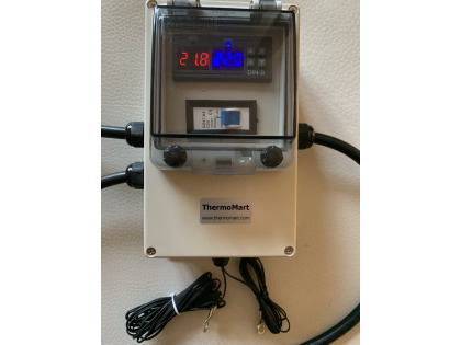 Waterproof Plug & Play Differential Solar Temperature Controller Water Heater Pool Pump15-20Amp Output 2 sensor