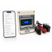 DIN500-N waterproof WiFi pool heater controller with front display, temperature sensor, and dry-contact control wires
