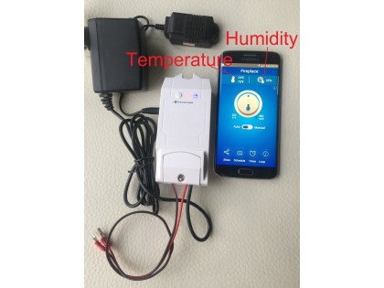 WIFI Smart Gas Fireplace programmable Thermostat/Timer Remote/Receiver & Control Temperature or Humidity