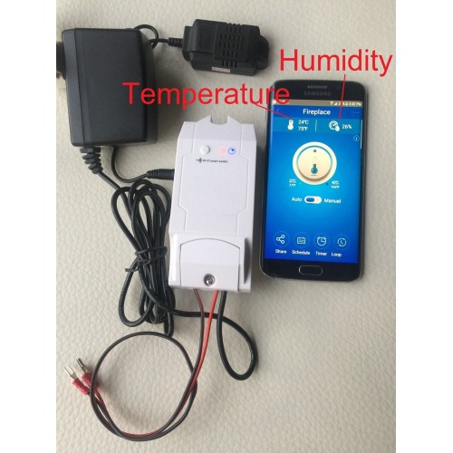 Remote control thermostat, remote temperature monitor with cell phone