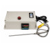 Plug-and-play PID temperature controller box with circuit breaker and 6-inch Type K stainless steel probe