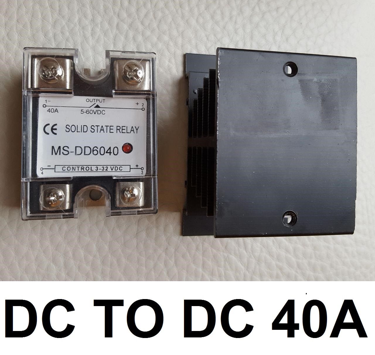 DC to DC Solid State Relay SSR 40A 5-60VDC Control V 3-32V DC for PID Temperature Controller DC to DC Solid State Relay SSR 40A 5-60VDC Control V 3-32V DC for PID Temperature Controller