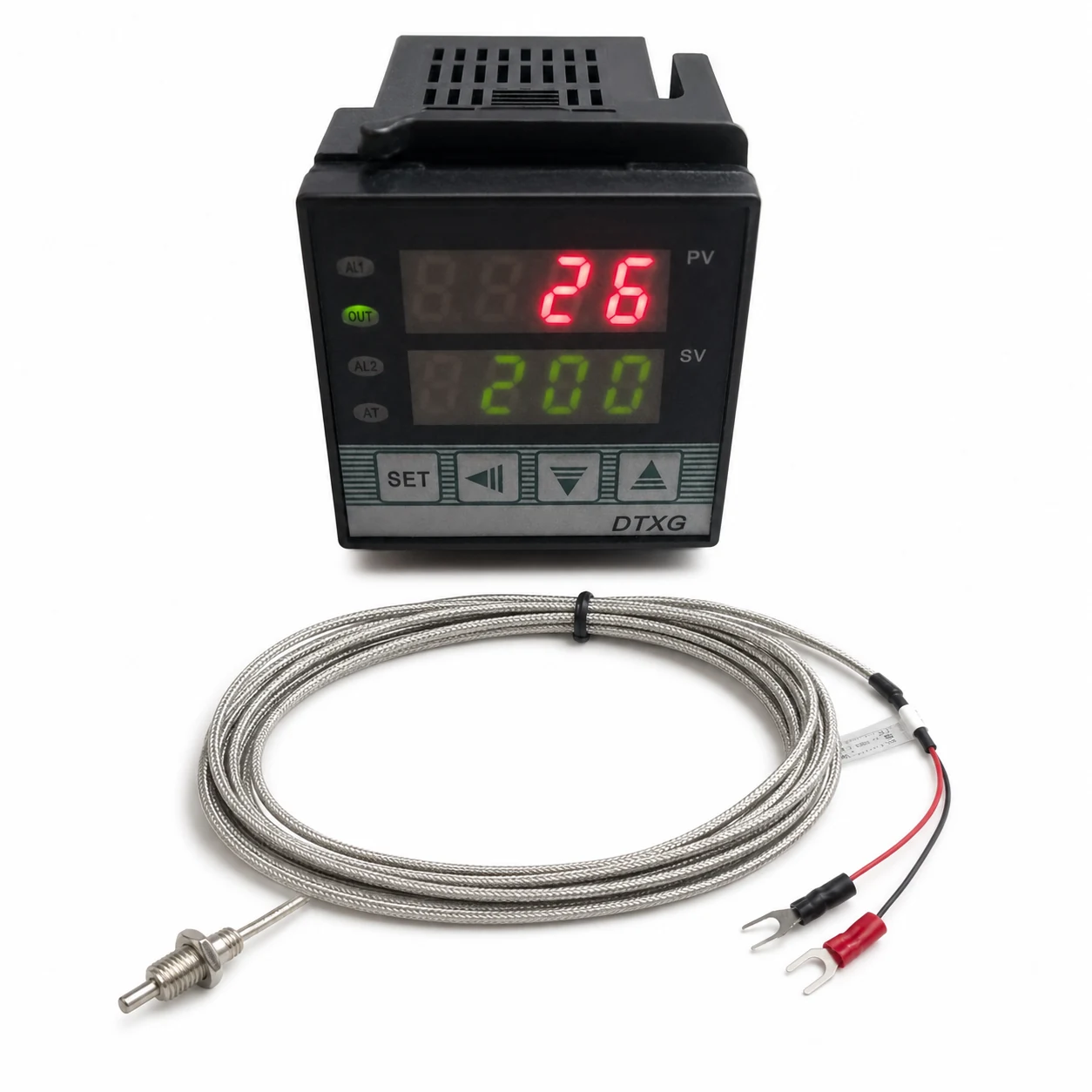 Fahrenheit Celsius PID Temperature Controller Kiln Oven Relay Output + Thermocouple Screw type