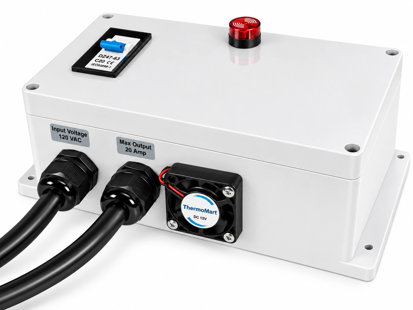 USB PC Plug &amp; Play Ramp &amp; Soak PID Temperature Controller &amp; Recorder, Circuit Breaker 20A for Kiln