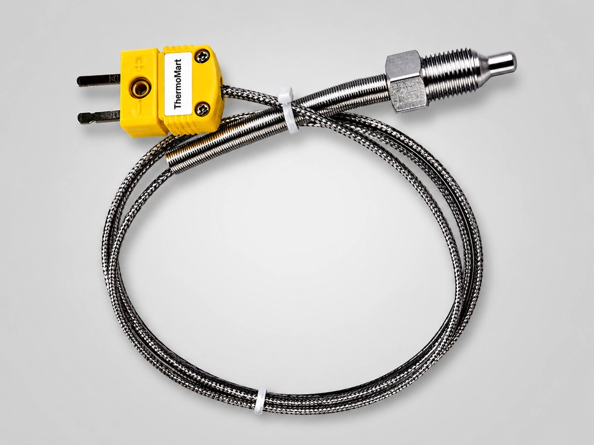 EGT Engine Diesel Exhaust Gas High Temperature Probe 1/8NPT Temp Sensor Thermocouple Gauge EGT Engine Diesel Exhaust Gas High Temperature Probe 1/8NPT Temp Sensor Thermocouple Gauge