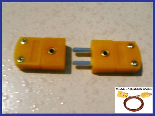 Male Female Flat Pin K Type Thermocouple Wire Connector Miniature Mini Socket Plug Male Female Flat Pin K Type Thermocouple Wire Connector Miniature Mini Socket Plug