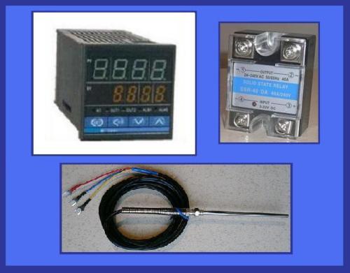 PID Temperature Controller + SSR 40Amp+ Sensor PID Temperature Controller + SSR 40Amp+ Sensor